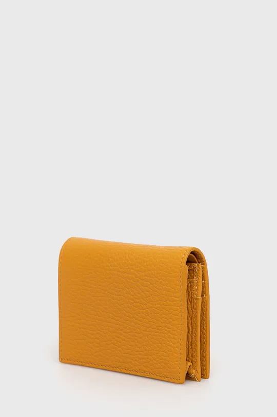 Кожаный кошелек Coccinelle оранжевый