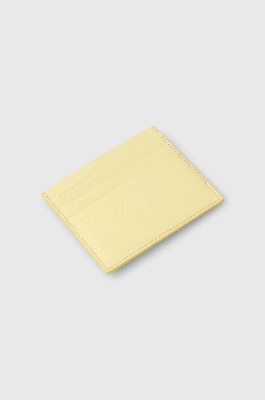 Δερμάτινη θήκη για κάρτες Coccinelle κίτρινο