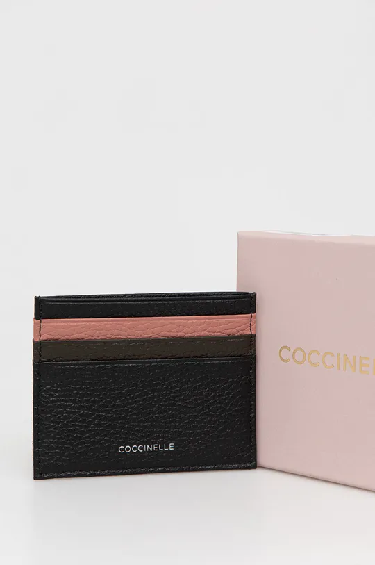 Θήκη για κάρτες Coccinelle  Υφαντικό υλικό, Φυσικό δέρμα