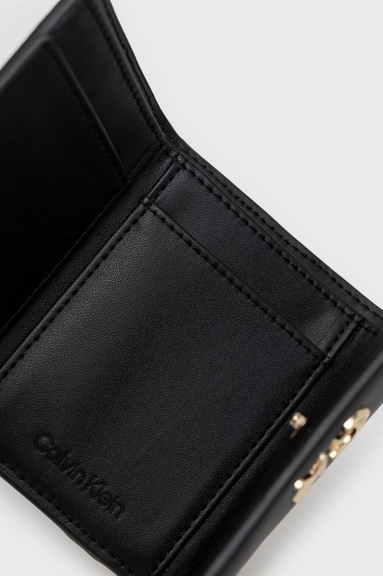negru Calvin Klein portofel + breloc
