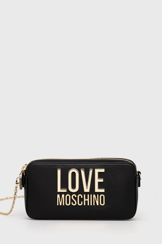 čierna Listová kabelka Love Moschino Dámsky