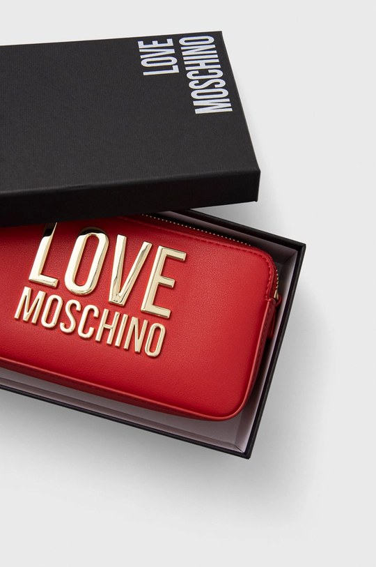 ružová Listová kabelka Love Moschino