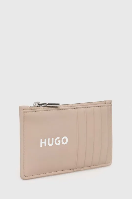 Πορτοφόλι και θήκη για airpods HUGO μπεζ