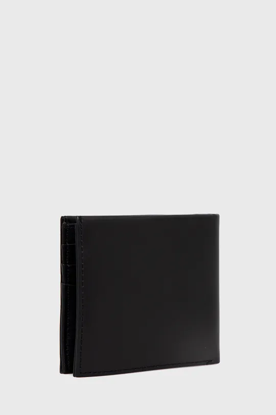 Kožená peňaženka + kľúčenka Calvin Klein Jeans čierna