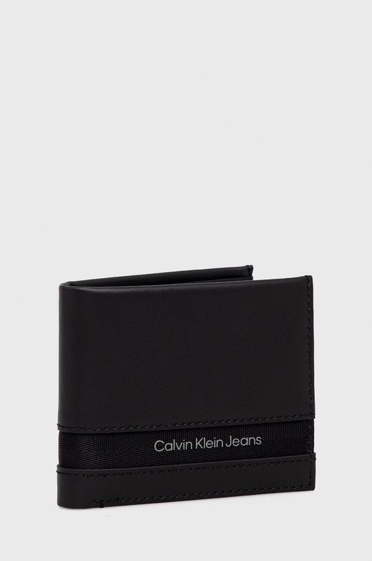 Calvin Klein Jeans portfel skórzany czarny