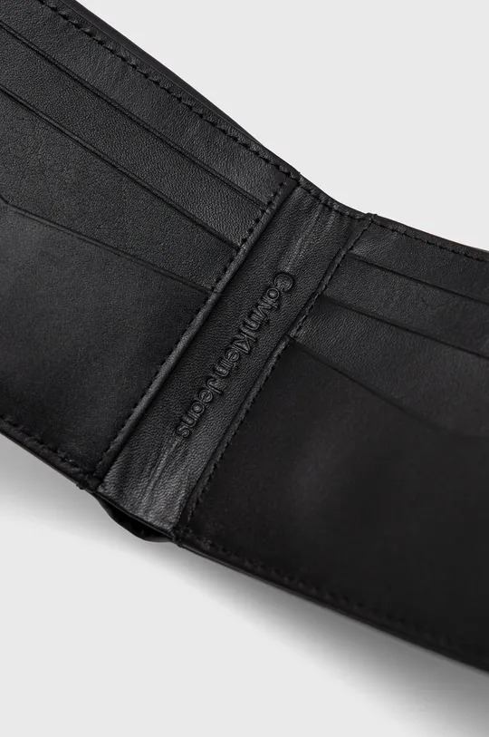 čierna Kožená peňaženka Calvin Klein Jeans