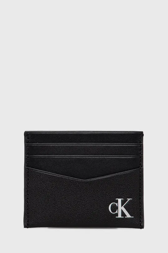 μαύρο Δερμάτινη θήκη για κάρτες Calvin Klein Jeans Γυναικεία