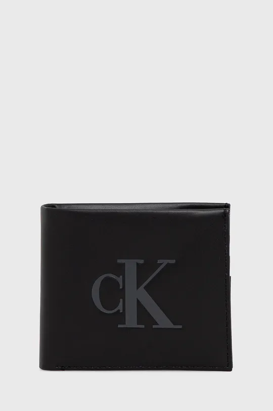 fekete Calvin Klein Jeans bőr pénztárca Női