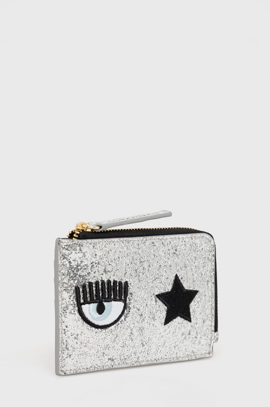 Chiara Ferragni portfel Range O- Eye start logo srebrny