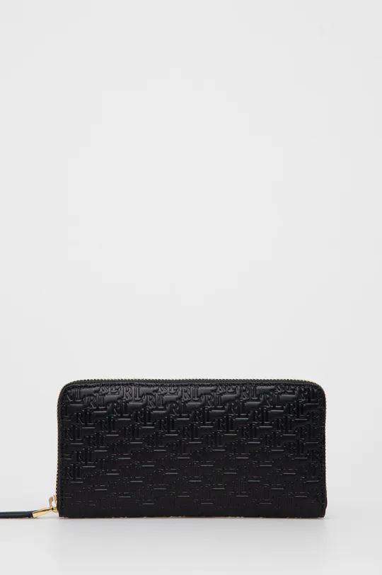 μαύρο Δερμάτινο πορτοφόλι Lauren Ralph Lauren Γυναικεία