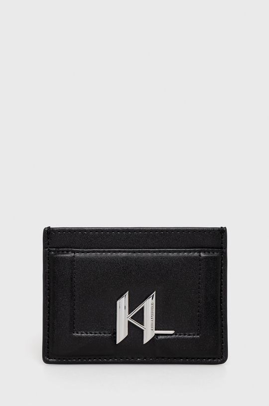 černá Kožené pouzdro na karty Karl Lagerfeld Dámský