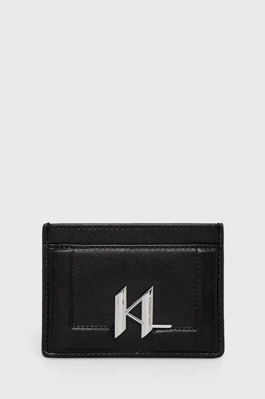 čierna Kožené puzdro na karty Karl Lagerfeld Dámsky