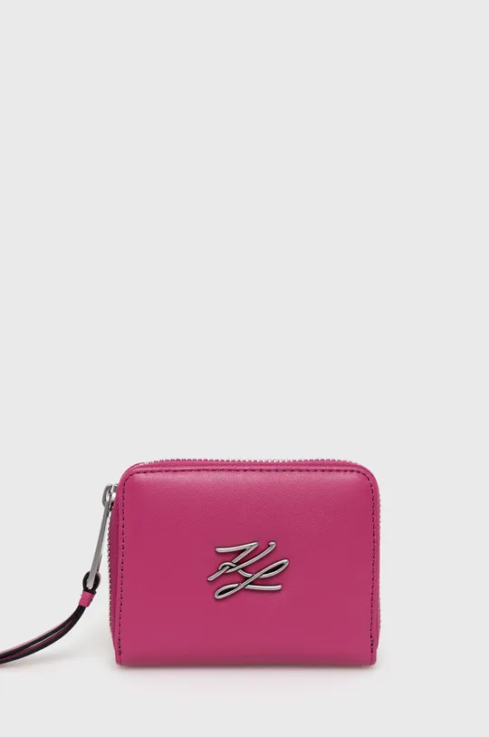 ružová Kožená peňaženka Karl Lagerfeld Dámsky
