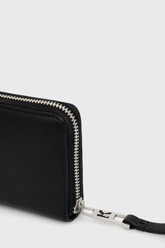 Шкіряний гаманець Karl Lagerfeld чорний
