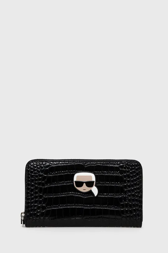 μαύρο Δερμάτινο πορτοφόλι Karl Lagerfeld Γυναικεία