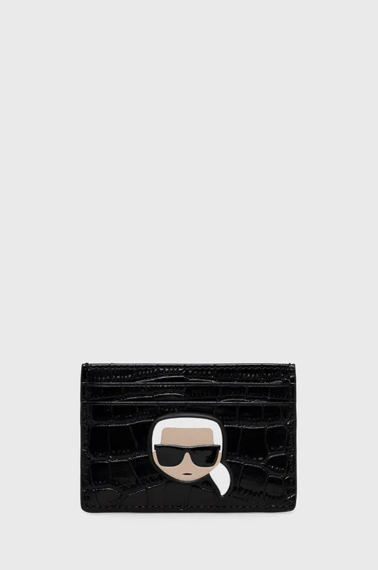 μαύρο Δερμάτινη θήκη για κάρτες Karl Lagerfeld Γυναικεία