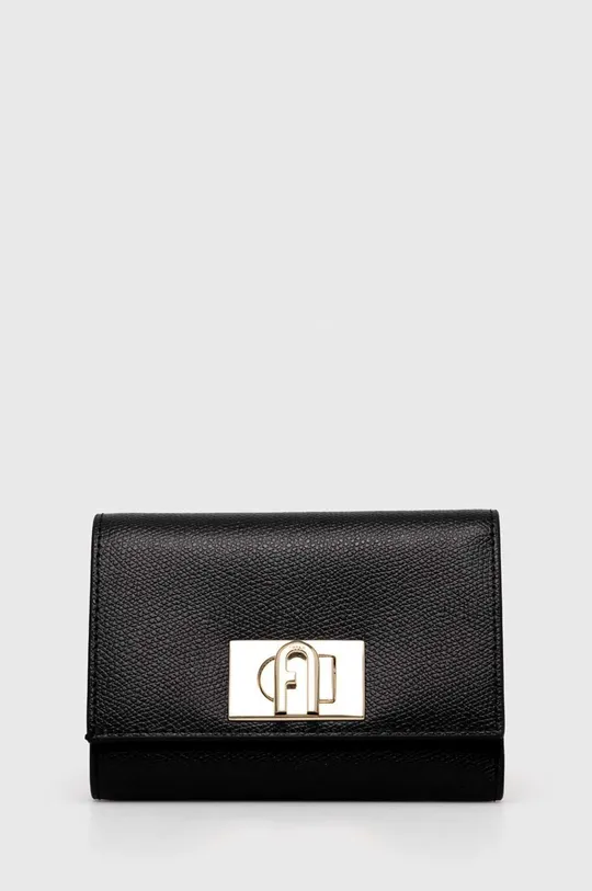 črna Usnjena denarnica Furla Ženski
