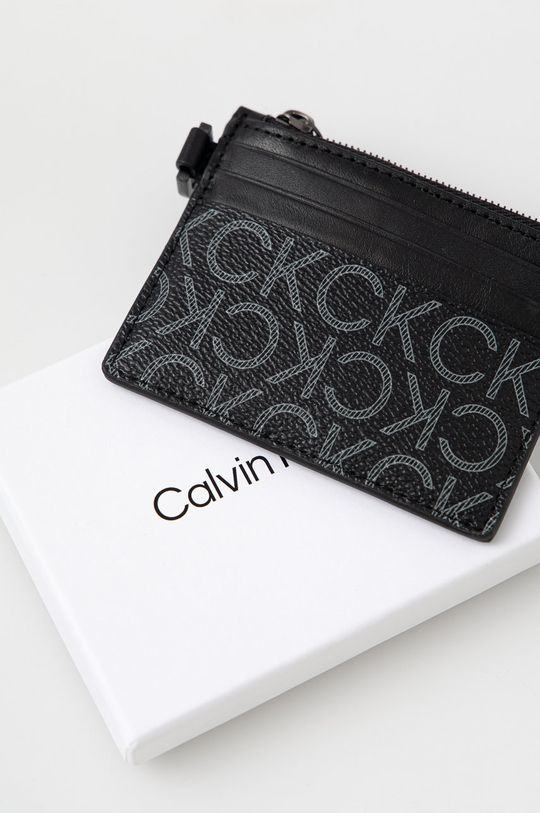 čierna Puzdro na karty Calvin Klein