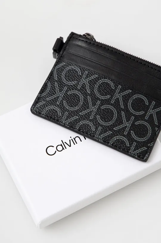 fekete Calvin Klein kártyatartó