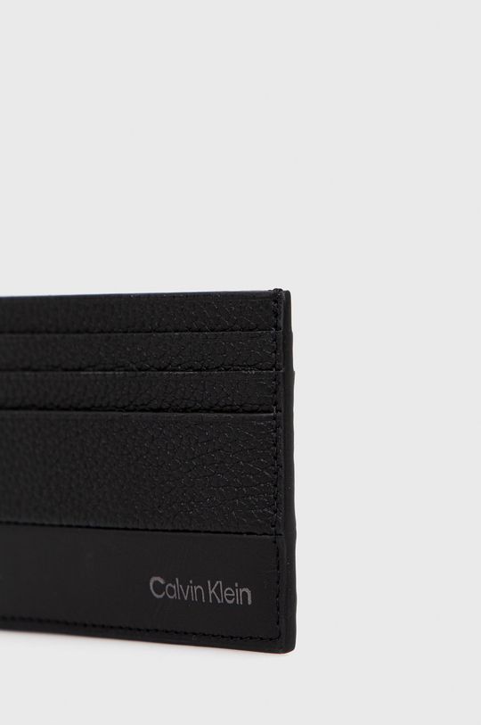 Calvin Klein etui na karty skórzane Materiał zasadniczy: 100 % Skóra bydlęca, Podszewka: 100 % Poliester