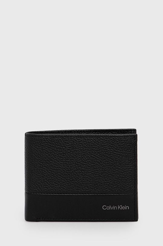 total Western preface Calvin Klein portofel de piele barbati, culoarea negru | ANSWEAR.ro