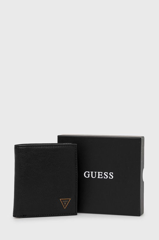 černá Kožená peněženka Guess