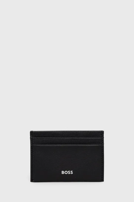 Кожаные кошелёк и чехол для карт BOSS  Основной материал: 100% Натуральная кожа Подкладка: 100% Полиэстер
