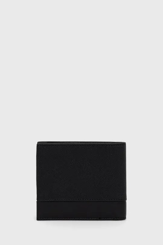 чёрный Кожаные кошелёк и чехол для карт BOSS