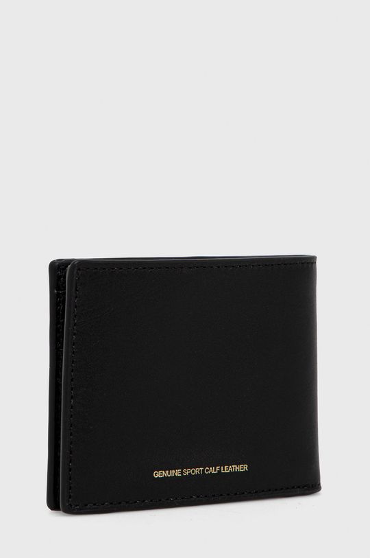 Kožená peněženka Coach černá