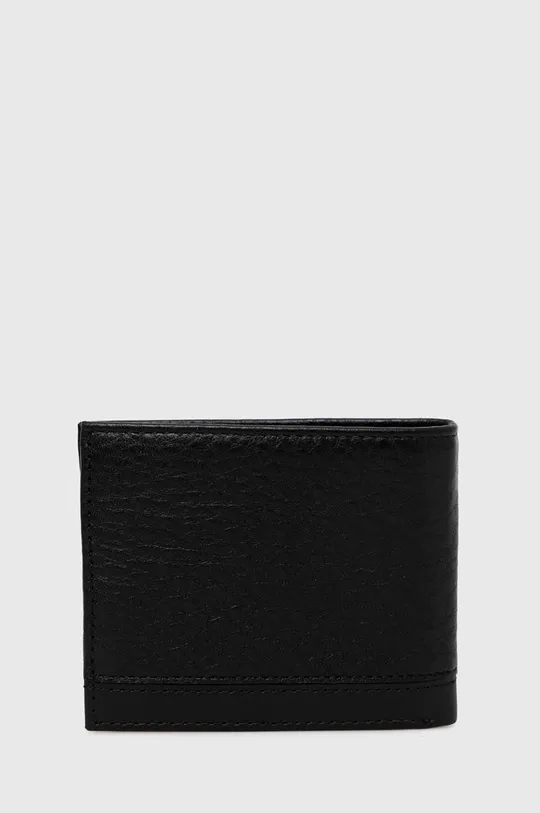 Usnjena denarnica + obesek za ključe Tommy Hilfiger črna