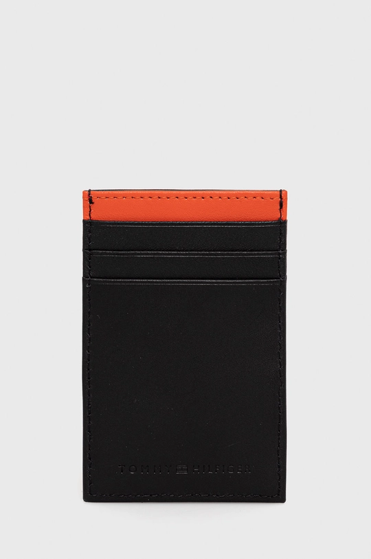 Tommy Hilfiger etui na karty skórzane czarny