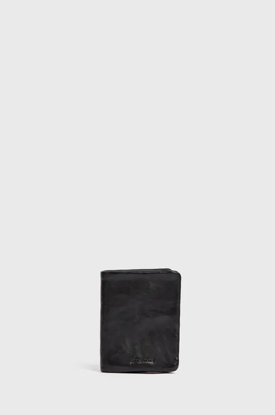 μαύρο Δερμάτινο πορτοφόλι AllSaints Ανδρικά