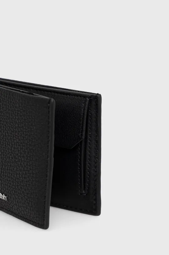 μαύρο Δερμάτινο πορτοφόλι + μπρελόκ Calvin Klein