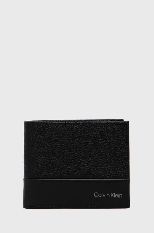 чёрный Кожаный кошелек Calvin Klein Мужской