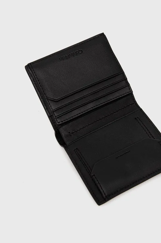 Kožená peňaženka Calvin Klein  Prírodná koža