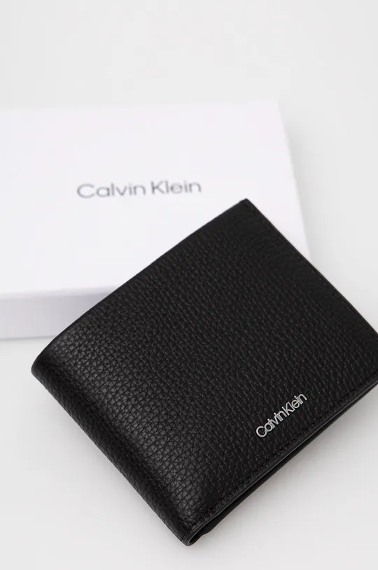 fekete Calvin Klein bőr pénztárca