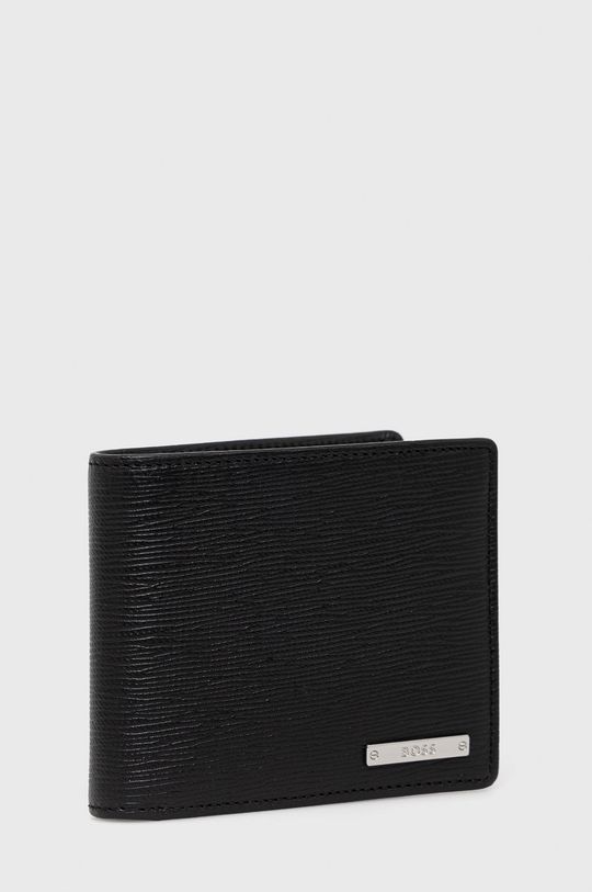 Kožená peněženka BOSS černá