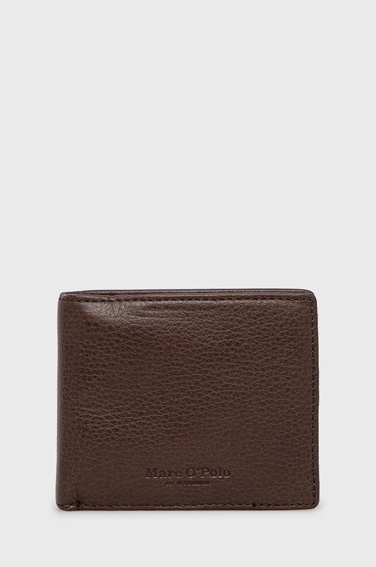 ciemny brązowy Marc O'Polo portfel skórzany Męski