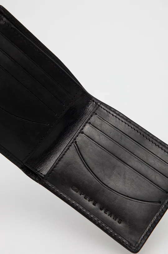 Pepe Jeans portfel skórzany Materiał zasadniczy: 100 % Skóra bydlęca, Podszewka: 100 % Bawełna