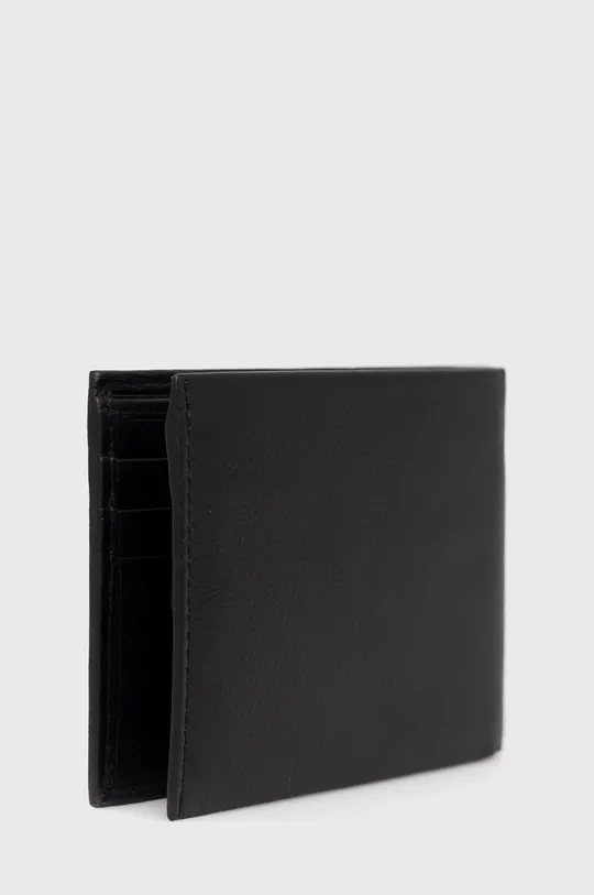 Kožená peňaženka Aeronautica Militare čierna