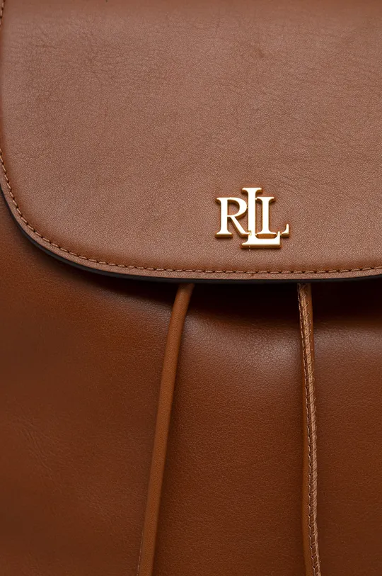 brązowy Lauren Ralph Lauren plecak skórzany 431876726003