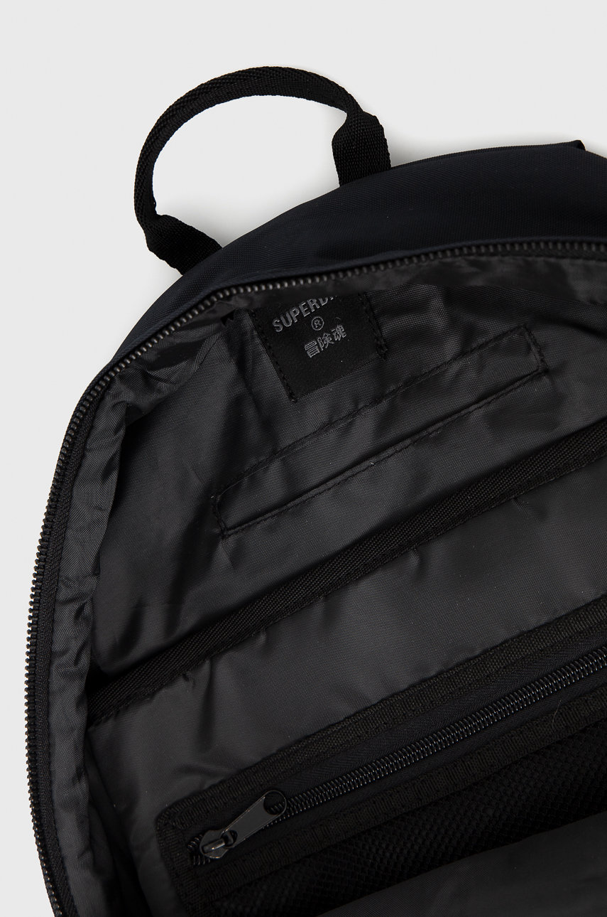 Superdry plecak damski kolor czarny duży gładki