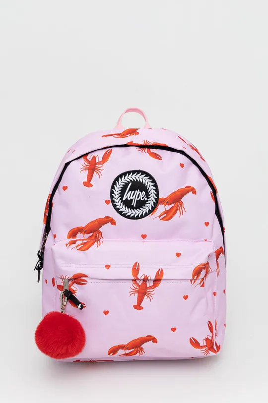 roza Dječji ruksak Hype Pink & Red Lobster Twlg-748 Za djevojčice