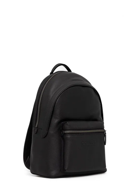 Kožni ruksak Coach Charter Backpack crna