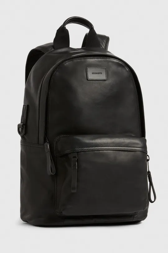 czarny AllSaints plecak skórzany ARENA RUCKSACK Męski