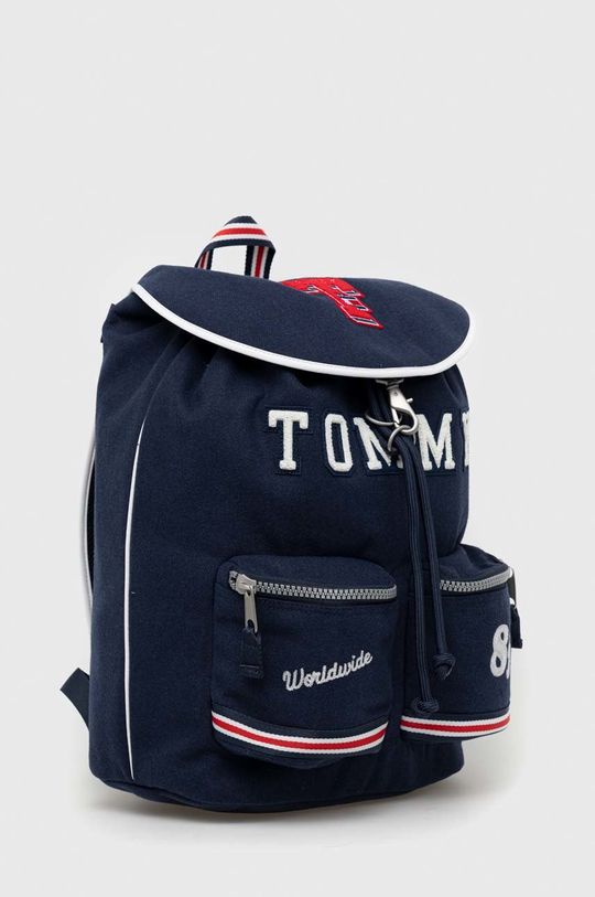 Tommy Jeans plecak z domieszką wełny granatowy