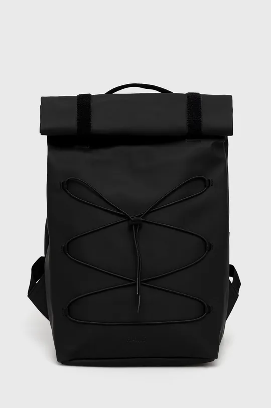 črna Nahrbtnik Rains 13640 Velcro Rolltop Backpack Unisex