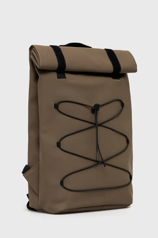 Σακίδιο πλάτης Rains 13640 Velcro Rolltop Backpack καφέ