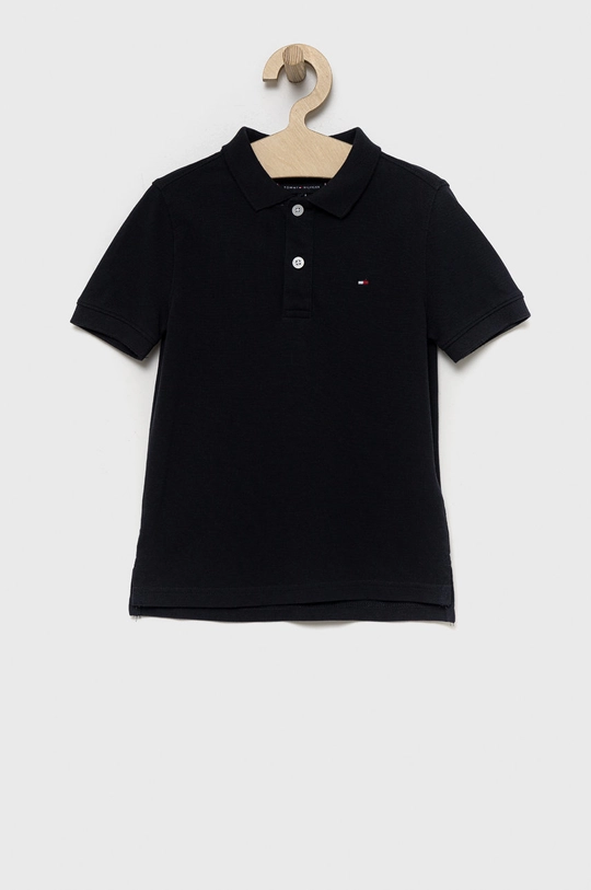 granatowy Tommy Hilfiger polo bawełniane dziecięce Chłopięcy