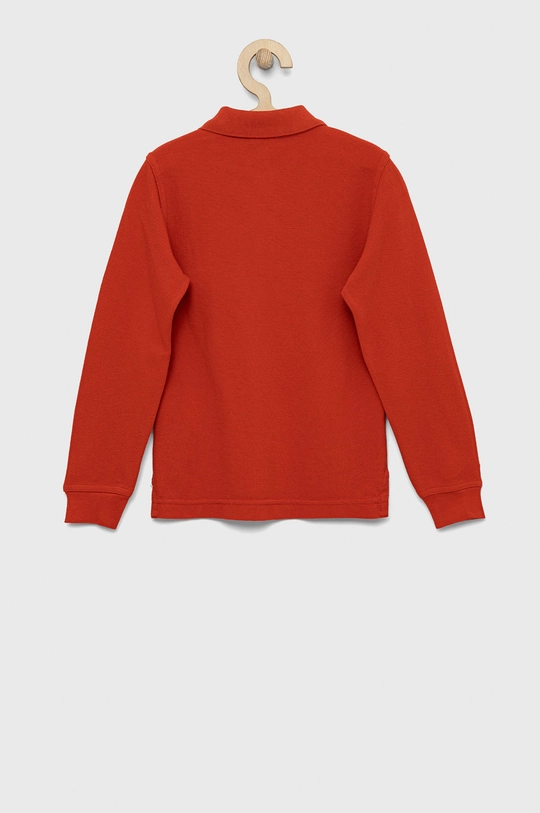 United Colors of Benetton longsleeve bawełniany dziecięcy czerwony